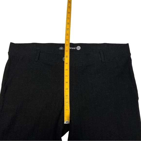 Betabrand Savile Ribbed Straight Leg Yoga Dress Work Pants Charcoal Black 2XL - Picture 9 of 11